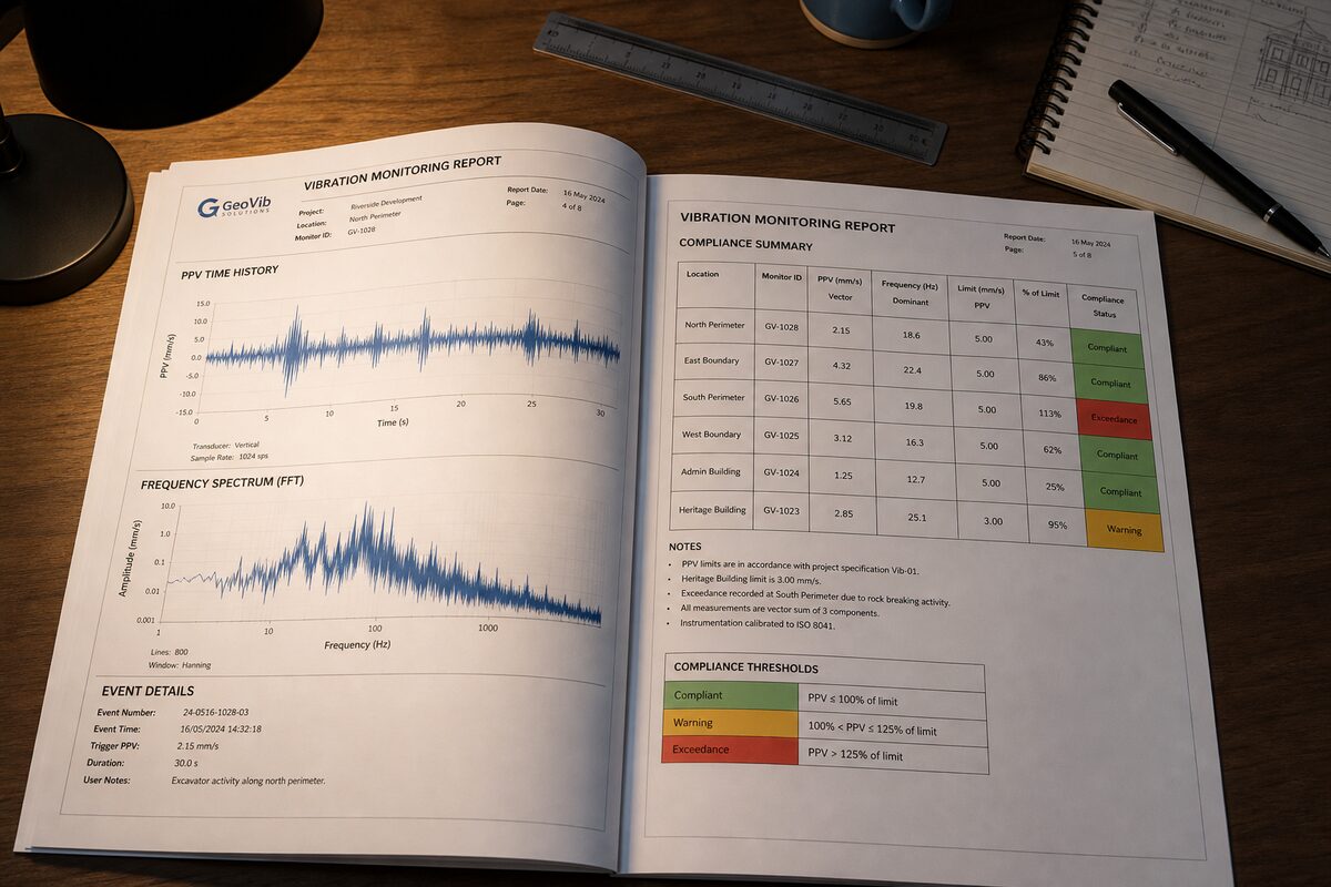 How to Read a Vibration Monitoring Report: A Guide for Project Managers: figure 1